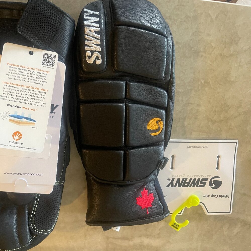 Black Large Swany  Women's Mitten (junior XL mitten)